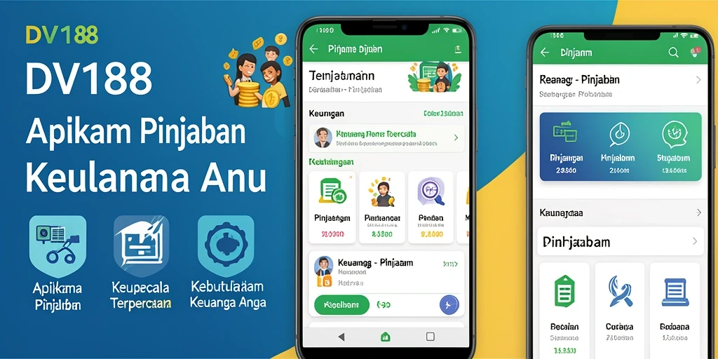 Tampilan antarmuka yang user-friendly dan menarik dari aplikasi Pinjaman.