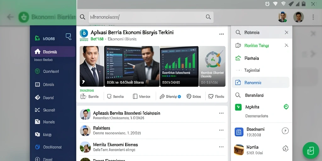 Antarmuka MDG188 menampilkan berita Ekonomi Bisnis terbaru dan analisis mendalam.