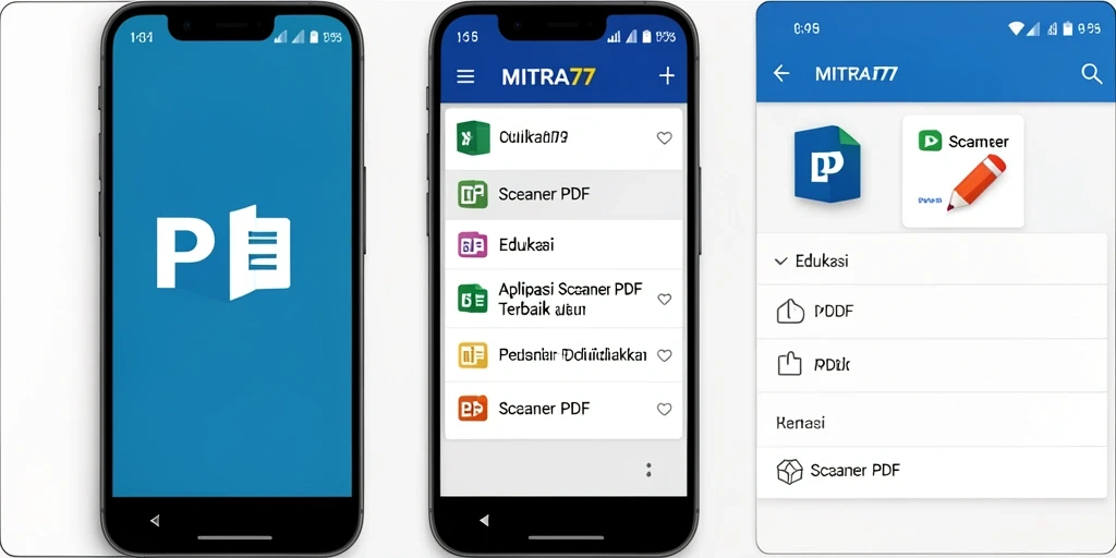 Antarmuka MITRA77 yang sederhana dan fungsional untuk pemindaian PDF.