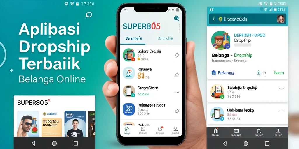 Tampilan antarmuka aplikasi SUPER805 yang modern dan fungsional.