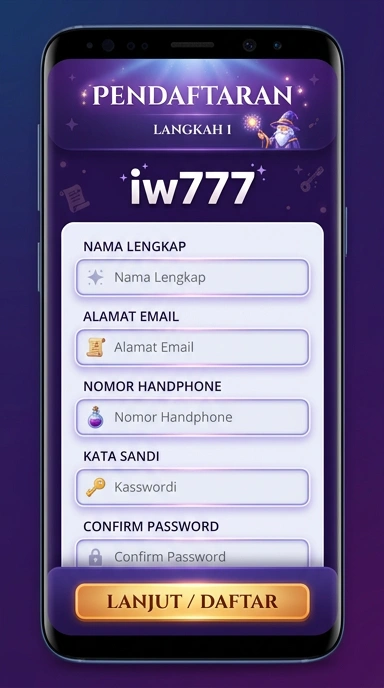 Panduan Registrasi Akun Baru iw777 untuk Pengguna Android